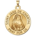thumbnail image 2 of Picturesongold.Com Saint Jane De Chantal Religious MedalPandant - 2/3 inch Size of Dime, Sterling Silver, 2 of 2