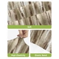 thumbnail image 4 of Brown Beige Vintage Bar Stool Covers Set of 6, Retro Abstract Art Stretch Washable Bar Chair Covers with Backs, Removable Pub Counter Height Chair Cover for Kitchen Dining Room Cafe, 4 of 7