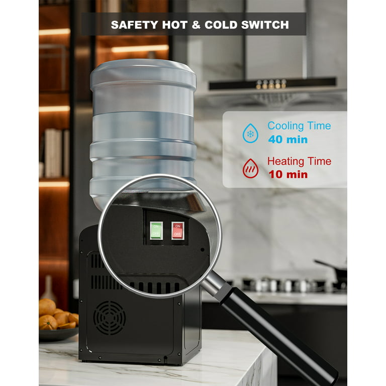 5-Gallon Top Loading Countertop Water Cooler Dispenser Warm Hot Cold Water  Tool
