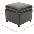 thumbnail image 6 of SAFAVIEH Jonathan Flip Top Ottoman Brown, 6 of 12