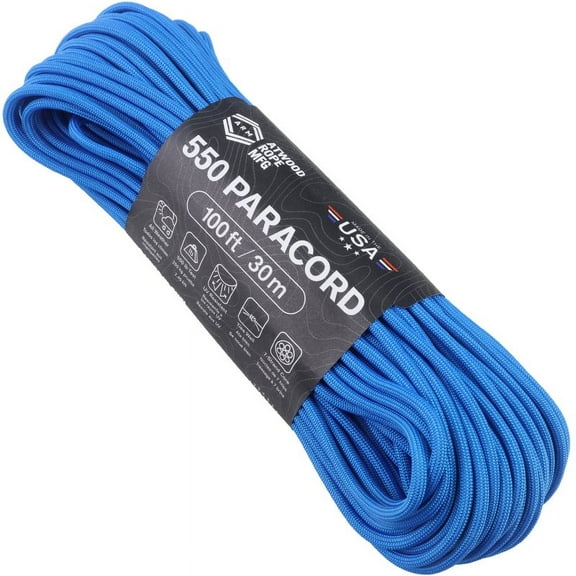 Atwood Rope MFG - 550 Paracord - Blue - 100ft