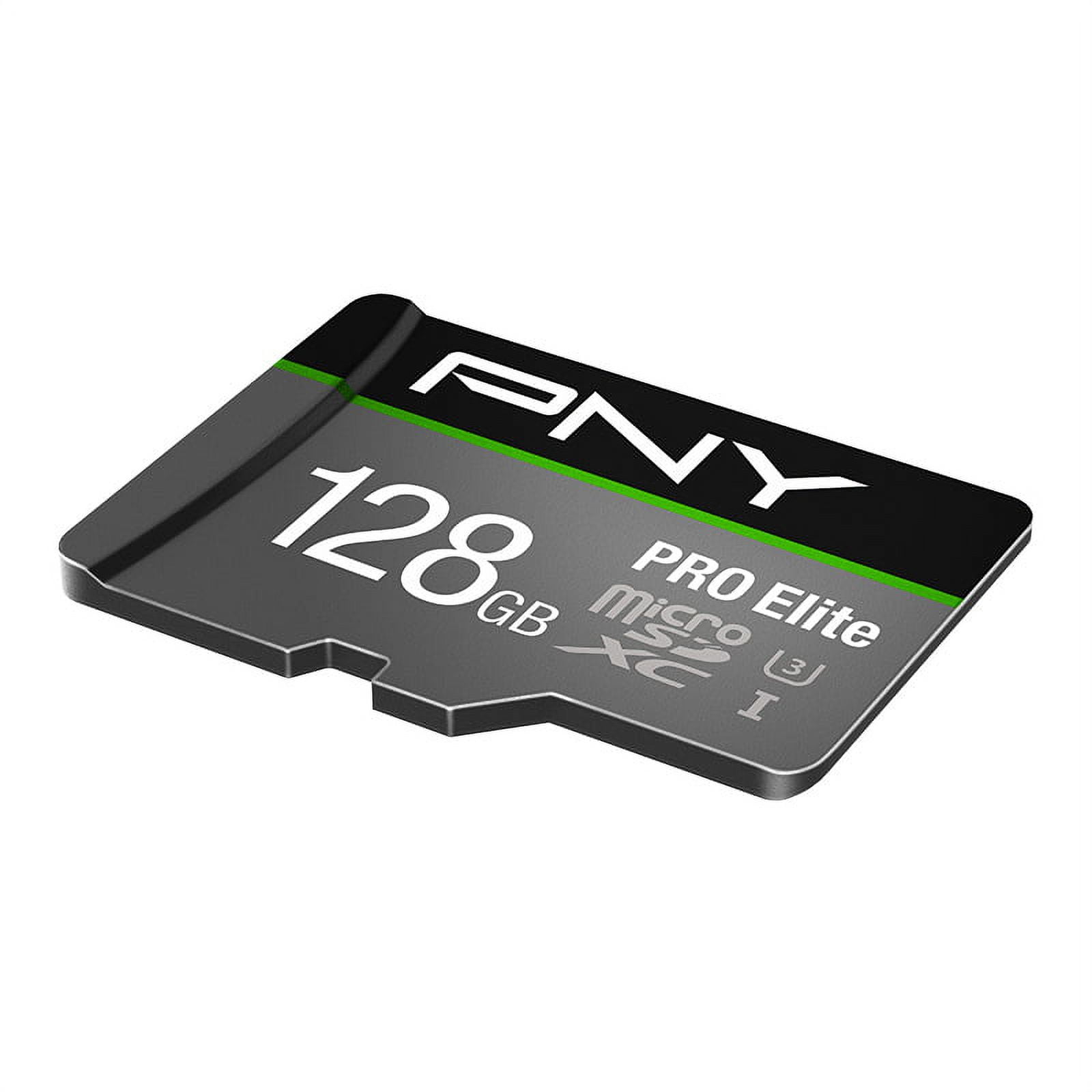 PNY 128GB PRO Elite Class 10 U3 microSD Flash Memory Card