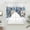 White, variant on Blue Christmas Poinsettia Swag Valances for Windows 2 Pack, Kitchen Window Curtains 36 Inch Length, Xmas Botanical Balls Snowflake Rustic Privacy Swag Curtains for Living Room/Bathroom 36"x36"