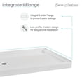 thumbnail image 6 of Carre 48" x 36" Acrylic White, Single-Threshold, Left Drain, Shower Base, 6 of 9
