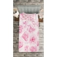thumbnail image 3 of Ambesonne Rose Quilted Bedspread Set 2 Pcs, Floral Garden Victorian, Twin Size, Soft Pink, 3 of 3