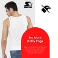 thumbnail image 3 of Starter Men's Breathable Tagless Tank Top Under Shirts, 6-Pack, 3 of 7