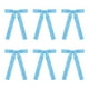 thumbnail image 2 of Set de decoraciones de lazos de terciopelo para árbol de Navidad de 6 | Lazos navideños suaves y de textura sedosa para árbol, coronas, guirnaldas | Elegantes adornos festivos de envolvente para, 2 of 6