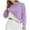 Fall Clothes Purple, variant on Womens Sherpa Lined Thin Sweaters, Long Sleeve Pullover for Women Fashion Loose Fit Warm Fleece Solid Color Crewneck Sweatshirts Plus Size Fall Clothes