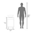 thumbnail image 6 of JERFIT 18 inch Freestanding Bathroom Vanity with Vessel Sink, Single Door Storage Cabinet in White for Small Space, Modern, 6 of 8