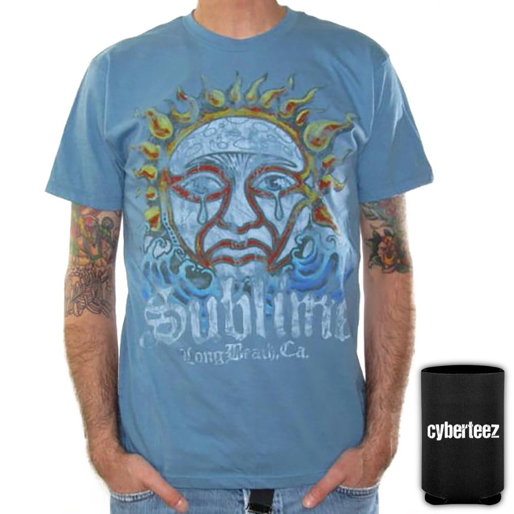 BLUE Distressed T-Shirt + Coolie 