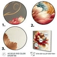 thumbnail image 3 of Designart Bold Red Floral Design I Canvas Wall Art, 3 of 5