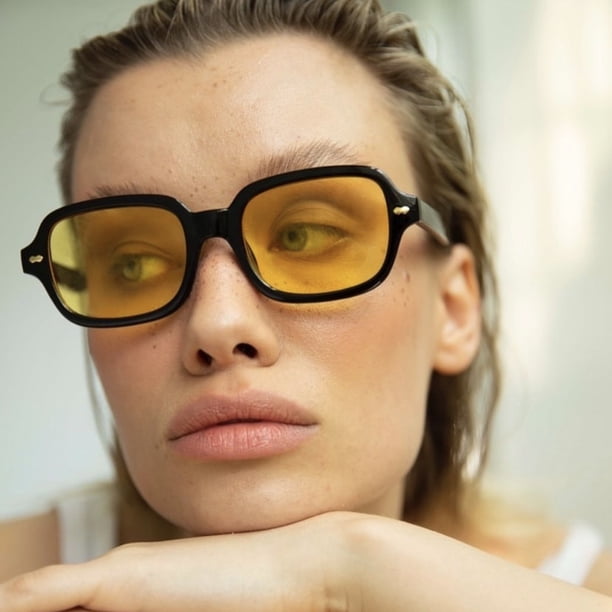 Gafas de sol cuadradas de tendencia, gafas de sol personalizadas, gafas de sol retro de moda que combinan con todo
