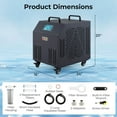 thumbnail image 4 of Costway Ice Bath Water Chiller with Universal Wheels Filtration System Complete Accessories, 4 of 10