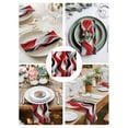 thumbnail image 4 of Cloth Napkins 1 Piece - 20x20 Inches, Red Black Grey Washable Reusable Table Napkins, Moire Modern Artwork Abstract Soft & Absortbent Dining Napkin for Party Wedding Hotel Restaurant, 4 of 8