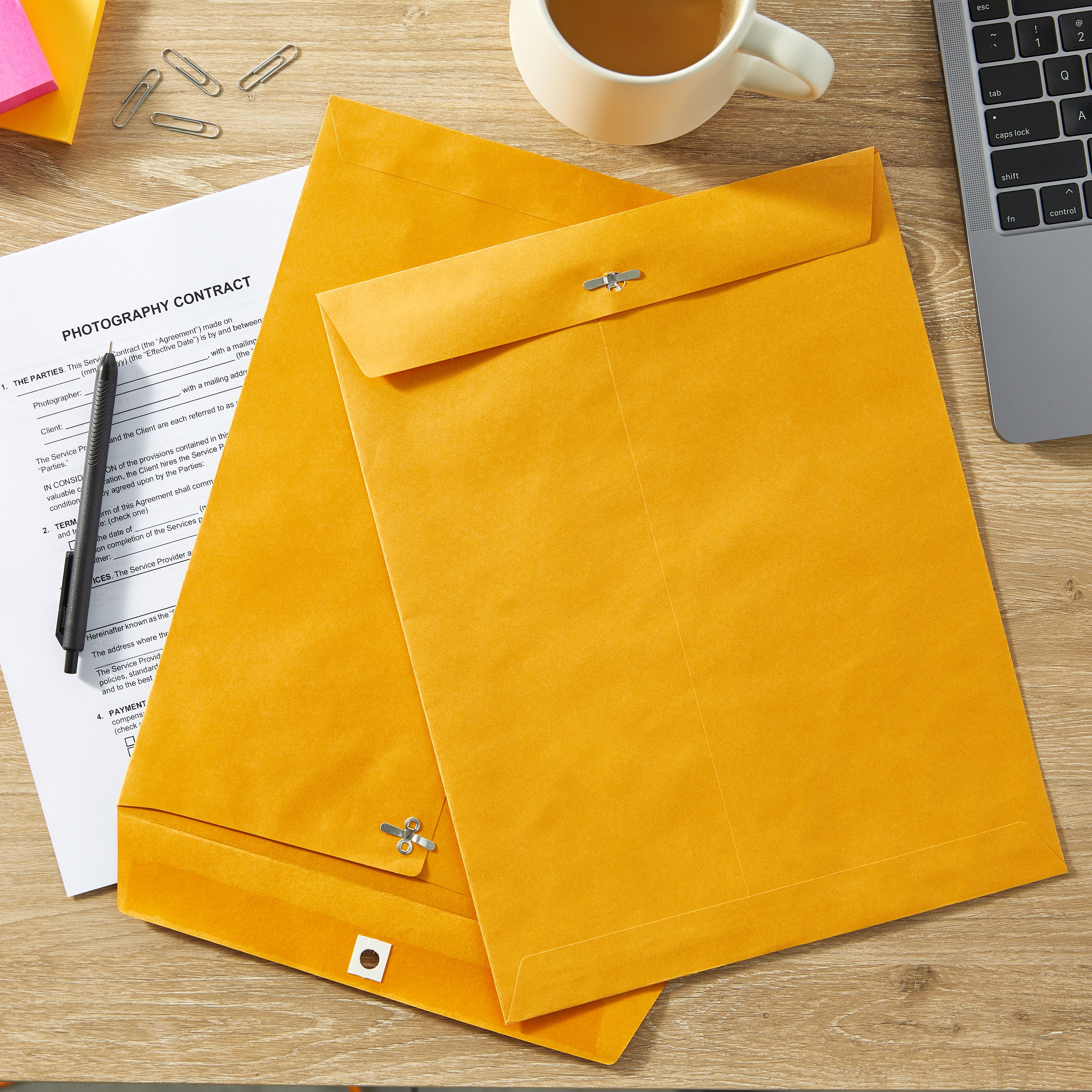 Pen+Gear Kraft Clasp Envelopes, 10 in x 13 in, 6 Count