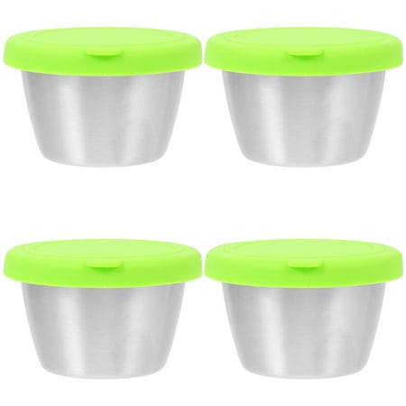 

BESTONZON 4 Sets of Kitchen Sauce Dishes Home Sauce Cups Seasoning Dipping Cups Snack Sauce Dishes with Lids