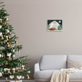 thumbnail image 2 of Nighttime Christmas Barn Farm Holiday Graphic Art Gray Framed Art Print Wall Art, 2 of 7