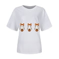 thumbnail image 6 of Godom Halloween Shirt Women Shirts Funny Halloween Ghost Graphic Short Sleeve Tee Tops, 6 of 6