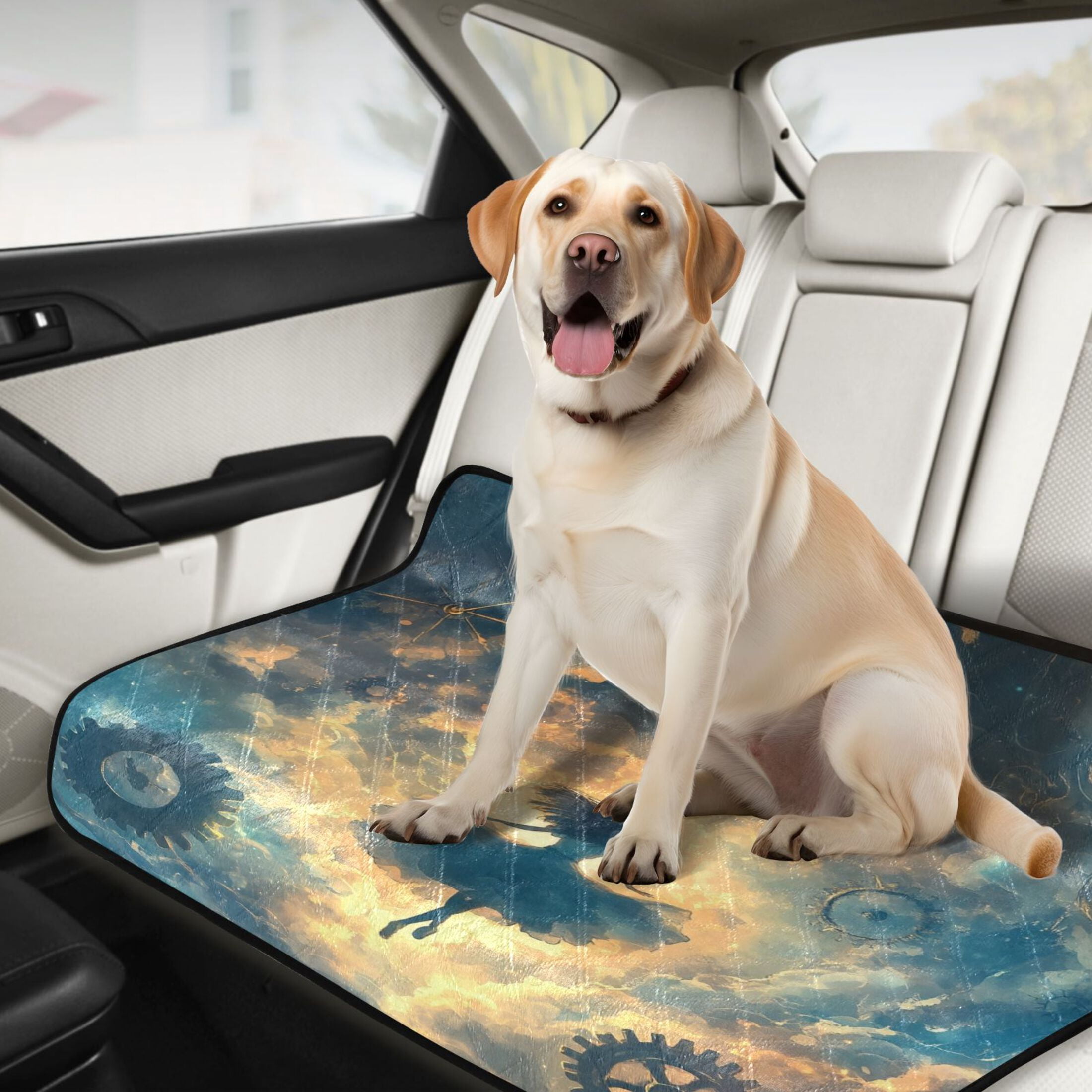 Qxltty World Of Clocks Cat litter Pads Pet Set of 3 Diaper Mats Center Anti-leakage Layer Absorbent Soft and Comfortable