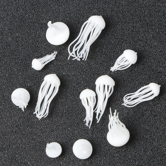 Raindrops 12Pcs Jellyfish Shaped Molds for Resin Crafts with Silicone for Parties