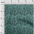 thumbnail image 1 of oneOone Georgette Viscose Dusty Teal Green Fabric Tiger Animal Skin Diy Clothing Quilting Fabric Print Fabric By Yard 42 Inch Wide, 1 of 4