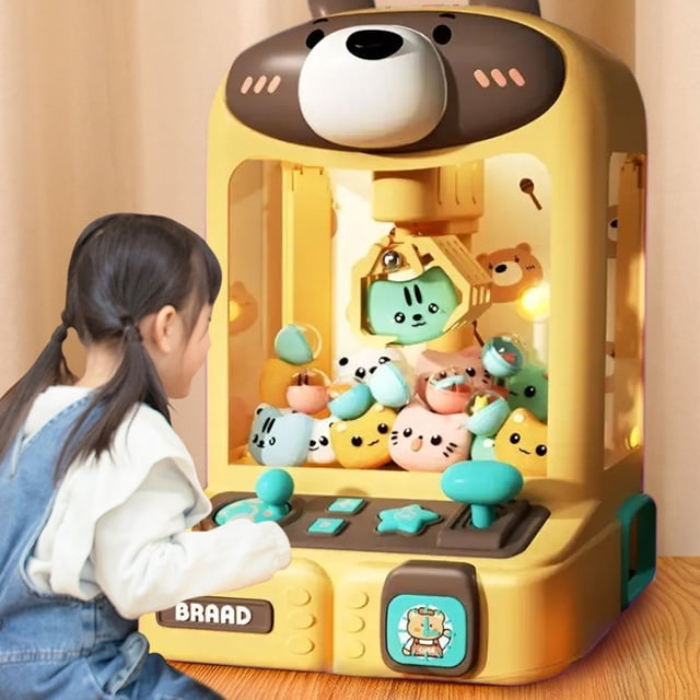 Aodebiao Mini Claw Machine Toys with Sound & Light, USB Powered Arcade Game for Kids, Fun Interactive Prize Grabber - Best Home Entertainment Gift