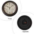 thumbnail image 4 of 12'' Waterproof Wall Clock With Thermometer And Hygrometer For Garden Retro Waterproof Clock Noise-Free Clock For Indoor/Outdoor, 4 of 7