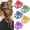 B, variant on Hair clip, 5-piece set of anti slip clamp, suitable for medium-sized hair clips with thick and curly long hair, suitable for girls' wide grip hair accessories - Type C