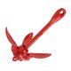 thumbnail image 4 of Ancla Plegable, Rezón Marino Anticorrosión De Acero Al Carbono A Prueba De Herrumbre Para Bote Inflable Para Embarcaciones Para Botes ANGGREK Rojo, 4 of 8