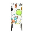 thumbnail image 3 of Dining Chair Back Cover, Water Washing, Disassembly Chair Sleeve Sliding Cover Protective Cover-Cartoon Spaceship Pattern Chair Protectors Seat Covers, 3 of 8