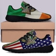 thumbnail image 3 of Irish Celtic Knot Cross St Patrick's Day Shoes Sneakers Black Size 5, 3 of 7