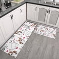 thumbnail image 2 of Bull Terriers and Hearts Kitchen Rugs Sets Of 2,Anti Fatigue Kitchen Mat Rugs Non Slip Washable,Decorative Kitchen Floor Mats for Kitchen,Sink,Laundry,17"x30"+17"x47", 2 of 7