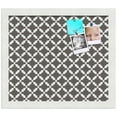 thumbnail image 2 of PinPix ArtToFrames 12x10 Custom Cork Bulletin Board    Poster Board Has a Fabric Style Canvas Finish, Framed in Satin White Frame (PinPix-236), 2 of 5