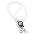 thumbnail image 1 of New Retractable Lanyard Badges Holder ID Lanyard Name Tag Universal Keychain Cellphones Office Id Hanging Rope Necklace Strap WHITE, 1 of 6