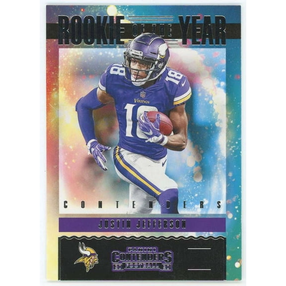 NFL 2020 Panini Contenders    Justin Jefferson RY-JUJ (Rookie of The Year)