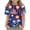 Dark Blue #7, variant on Guluxicc 4th of July Girls Tees with Amarican Flag Printed Kids T Shirt Girls' Summer Tops Clothes for 3-14 Years