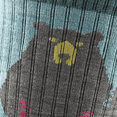 thumbnail image 2 of Darn Tough Women's Bear Town Micro Crew Blue Aqua Socks, Light Cushion, 2 of 7