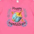 thumbnail image 4 of Inktastic Happy Hanukkah Dreidel and Laurels Boys or Girls Baby T-Shirt, 4 of 5