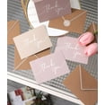 thumbnail image 5 of 100 PK Bulk Thank You Cards with Envelopes - 5 x 3.5 Inches Wedding Cards Baby Shower Bridal Shower Personalized Thank You Notes for Small Business Graduation Funeral Birthday (2 colors), 5 of 7