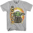 thumbnail image 5 of STAR WARS Boys Baby Yoda T-Shirt - Mandalorian The Child Boys Boys Short Sleeve T-Shirt- Air Brushed, 5 of 6