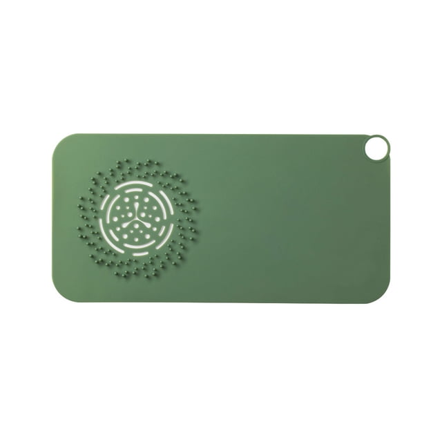 Injueey Colector de pelo para baño, tapa de drenaje de suelo de sellado antiolor de silicona para baño, filtro de filtro de tapón de agua reutilizable Juegos de accesorios de baño Verde oscuro Injueey HA065242-01