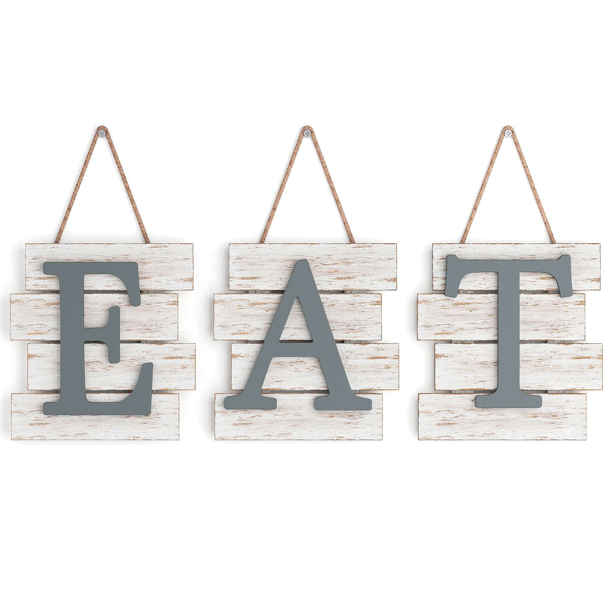 KITCHEN Metal Wall Art Word Quote Sign Decor Steel RUSTIC HOME 9 x 2.5 in New 