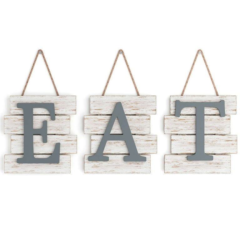 Rustic Home, Eat Sign, Farmhouse, Metal Words, Kitchen Wall Decor