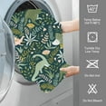 thumbnail image 6 of Dinosaurs and Tropical Leaves and Flowers Hand Towels for Bathroom Set of 2 Hand Towels Soft Absorbent Bath Hand Towels for Kitchen Sports Gym Yoga Home Decor 14 x 28 in, 6 of 6