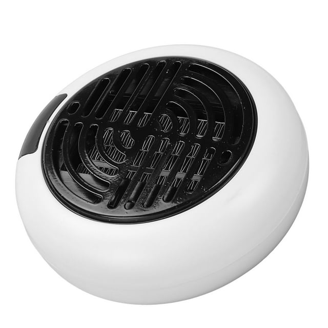 Small Wall Outlet Electric Space Heater, Non Burning Cordless Mini Plug In Air Heater EU Plug 110-240V For Dorm White