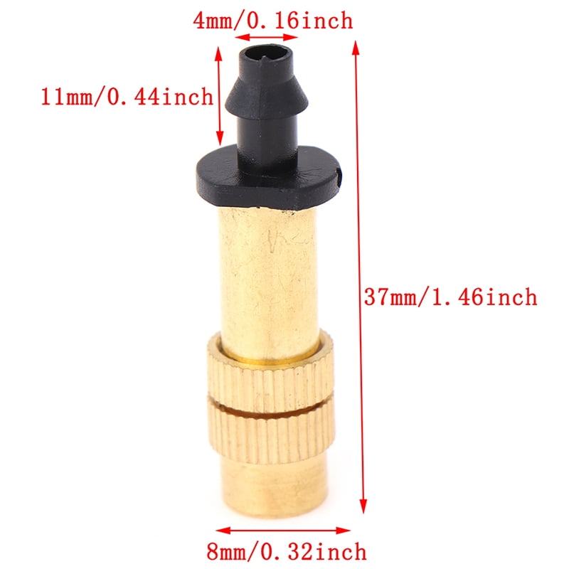 1/4" Copper Atomized Garden Watering Sprinkler Mist Irrigation Spray Nozzles QP 1/4" Copper Atomized Garden Watering Sprinkler Mist Irrigation Spray Nozzles QP