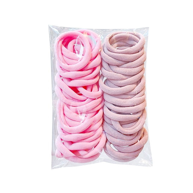 Cinta elástica para el pelo de colores vivos para mujer, 50 cintas, sin costuras, para peinados altos, pelo Mori.