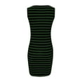 thumbnail image 4 of Drses Sleeveless Dress for Women Summer Women's Spring/Summer New Stripe Printed Round Neck Tank Top Mini Dress Sundress for Women 2024, 4 of 6