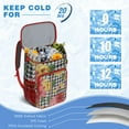 thumbnail image 6 of Floral Exotic Soft Cooler Bag Leakproof 26 Cans Capacity for Summer Travel Picnic with Vibrant Hibiscus Print, 6 of 6