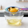 thumbnail image 4 of Separador de huevos de acero inoxidable, colador de yema y clara para repostería, cocina y recetas, 4 of 4